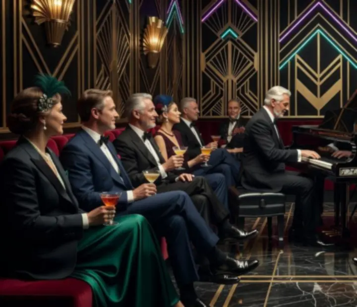 Živý jazz a piano během večera v restauraci Vinny Dvůr