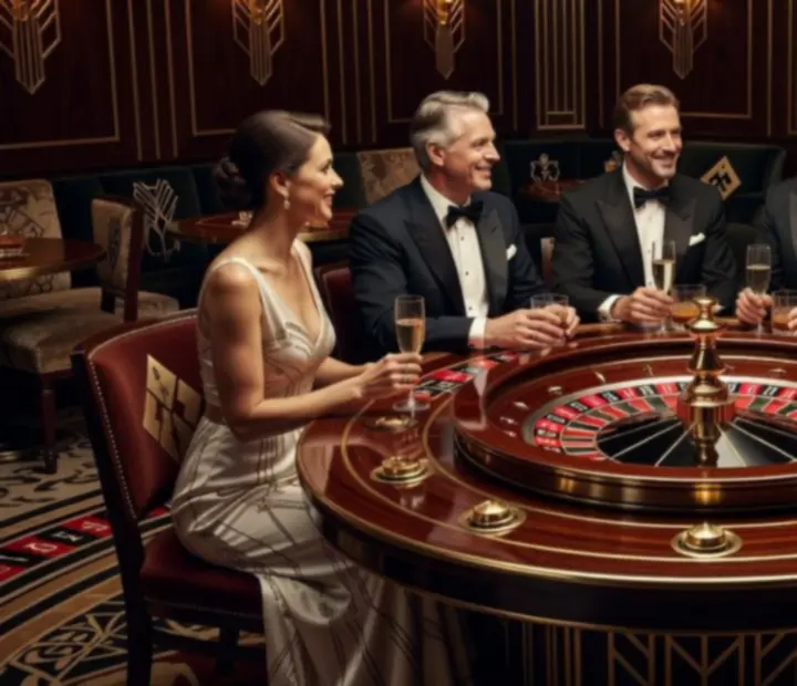Luxusní ruletový stůl v elegantním prostředí restaurace Vinny Dvur.